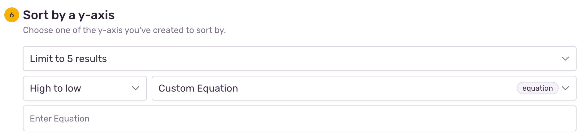 Custom equation field.